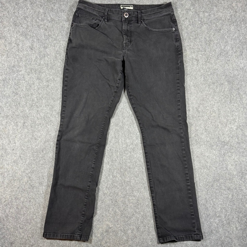 Travis Mathew Jeans Mens 33x30 Black Straight Leg 5-Pocket Stretch Golf Casual